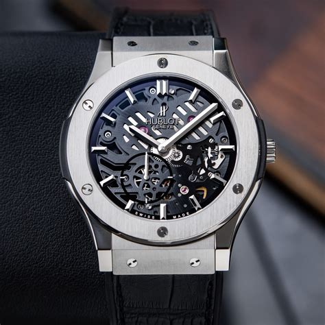 hublot classic fusion ultra thin skeleton replica|Hublot skeleton tourbillon.